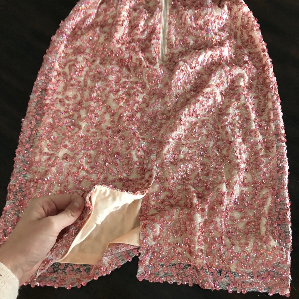 NWT French Connection Pink Sequin Dress - Picture 8 of 8